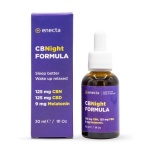Enecta CBNight Hemp oil Μελατονίνη, 125 mg CBN, 125 mg CBD