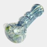 Blue Swirl Glass Pipe - 13CM