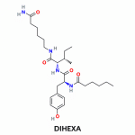 Dihexa chemical structure with DIHEXA caption